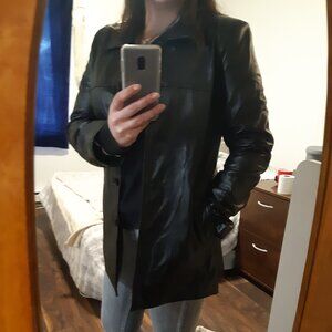 Danier Genuine Leather Coat - Women's XS Mid-Length